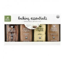 Simply Organic, Baking Essentials, Organic Spice Kit, 4 Spices