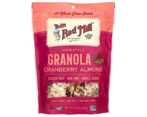 Bob's Red Mill, Homestyle Granola, Cranberry Almond, 11 oz (312 g) Bob's Red Mill, Homestyle Granola, Cranberry Almond, 11 oz (312 g)