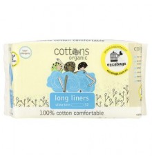 Cottons, Organic, Long Liners, Ultra-Thin, Unscented, 32 Liners