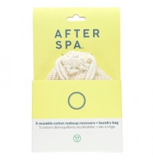 AfterSpa, Reusable Cotton Make Up Removers + Laundry Bag, 6 Piece Set