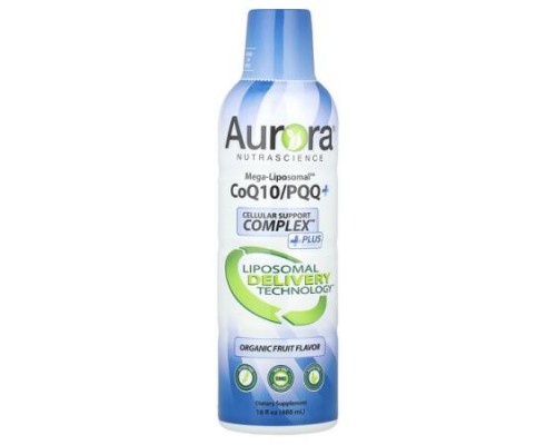 Aurora Nutrascience, Mega-Liposomal™ CoQ10/PQQ+, Organic Fruit, 16 fl oz (480 ml) Aurora Nutrascience, Mega-Liposomal™ CoQ10/PQQ+, Organic Fruit, 16 fl oz (480 ml)