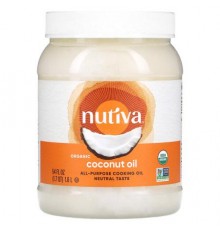 Nutiva, All-Purpose Cooking Oil, Organic Coconut Oil , 54 fl oz (1.6 l)