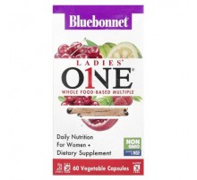 Bluebonnet Nutrition, Ladies' ONE®, Whole Food-Based Multiple, 60 Vegetables Capsules