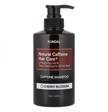 Kundal, Natural Caffeine Hair Care+ Shampoo, For All Hair Types, Cherry Blossom , 16.9 fl oz (500 ml)