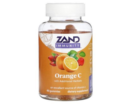 Zand, Immunity, Orange C Gummies, 60 Gummies