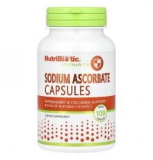 NutriBiotic, Immunity, Sodium Ascorbate, 100 Vegan Capsules