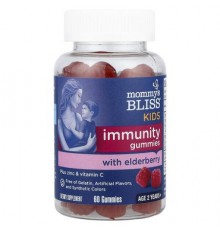Mommy's Bliss, Kids, Immunity Gummies with Elderberry, 2 Years+, 60 Gummies