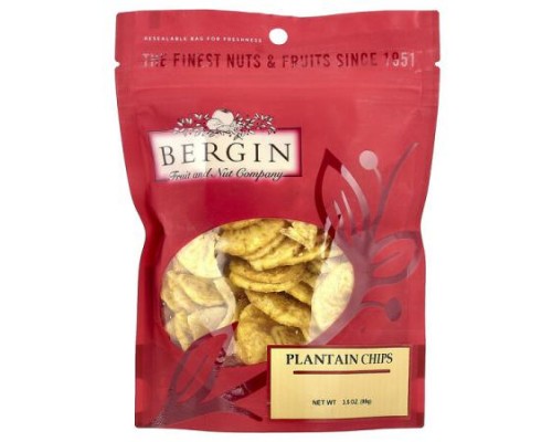 Bergin Fruit and Nut Company, Plantain Chips, 3.5 oz (99 g) Bergin Fruit and Nut Company, Plantain Chips, 3.5 oz (99 g)