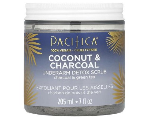 Pacifica, Coconut & Charcoal, Underarm Detox Scrub, 7 fl oz (205 ml)
