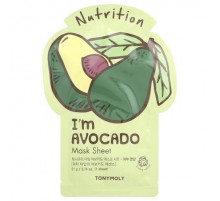 TonyMoly, I'm Avocado, Beauty Mask Sheet, 1 Sheet, 0.74 oz (21 g)