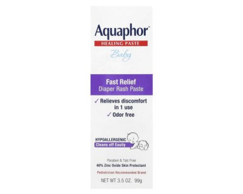 Aquaphor, Baby, Fast Relief Diaper Rash Paste, 3.5 oz (99 g) Aquaphor, Baby, Fast Relief Diaper Rash Paste, 3.5 oz (99 g)