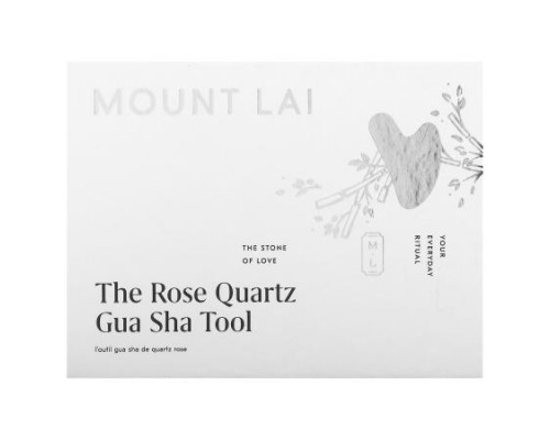 Mount Lai, The Rose Quartz Gua Sha Tool, 1 Tool Mount Lai, The Rose Quartz Gua Sha Tool, 1 Tool