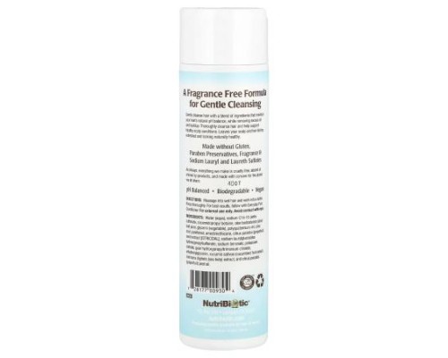 NutriBiotic, Everyday Pure Shampoo, Fragrance Free, 10 fl oz (296 ml)