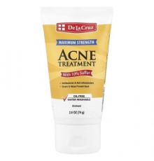 De La Cruz, Acne Treatment Ointment with 10% Sulfur, Maximum Strength, 2.6 oz (74 g)