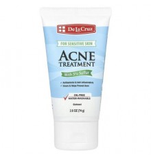 De La Cruz, Acne Treatment Ointment with 5% Sulfur, For Sensitive Skin, 2.6 oz (74 g)