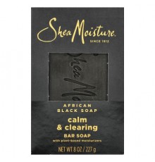 SheaMoisture, African Black Bar Soap, with Plant-Based Moisturizers, 8 oz (227 g)
