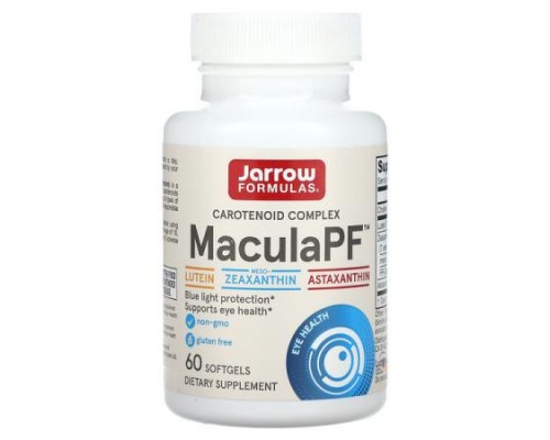 Jarrow Formulas, MaculaPF, Carotenoid Complex,  60 Softgels