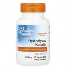 Doctor's Best, Hydrolyzed Keratin, 500 mg, 60 Veggie Caps