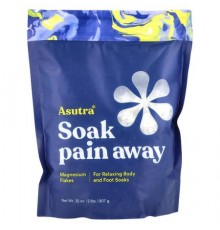 Asutra, Soak Pain Away, Magnesium Flakes, 32 oz (907 g)